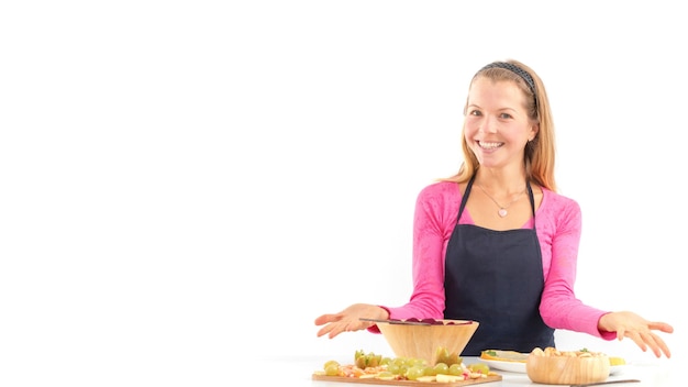 Zadowolony użytkownik gotujący